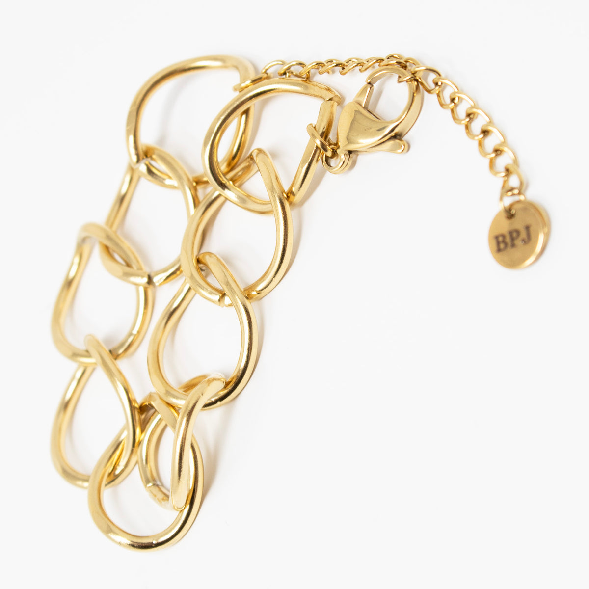 Big Bold Circle Gold-Tone Waterproof Bracelet