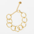 Big Bold Circle Gold-Tone Waterproof Bracelet