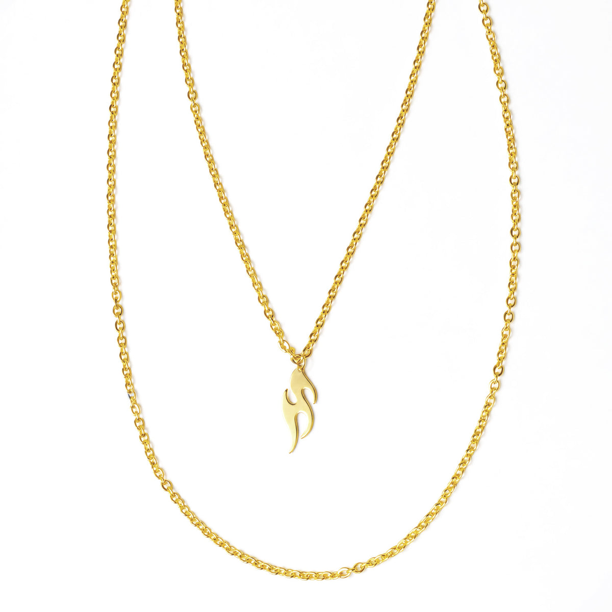 Eternal Flame 18K Gold Plated Waterproof Necklace
