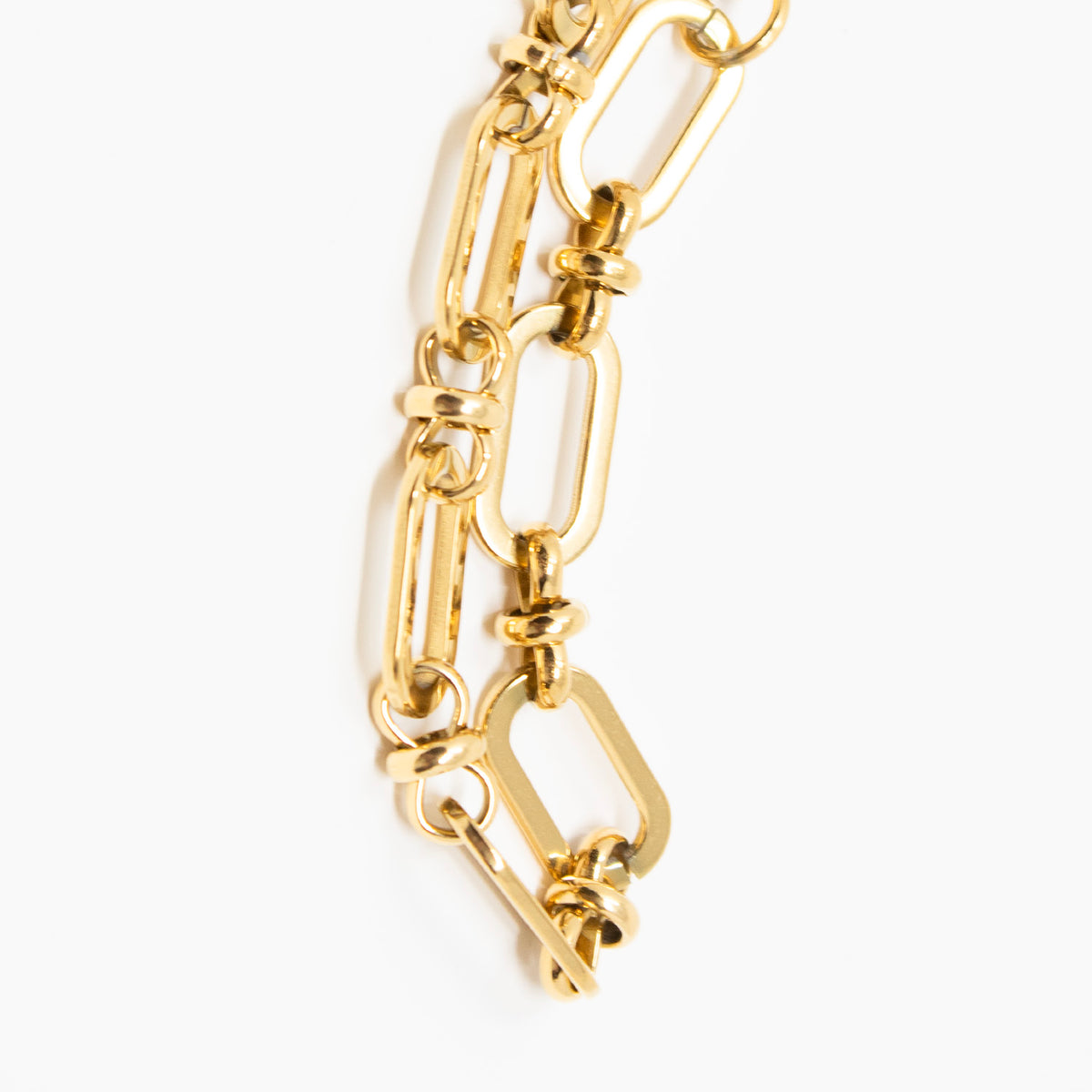 Lago Oval 18K Gold-Plated Waterproof Bracelet