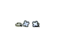 Lucky Tide Waterproof Clover Huggie Hoop Earrings - Silver Stainless Steel