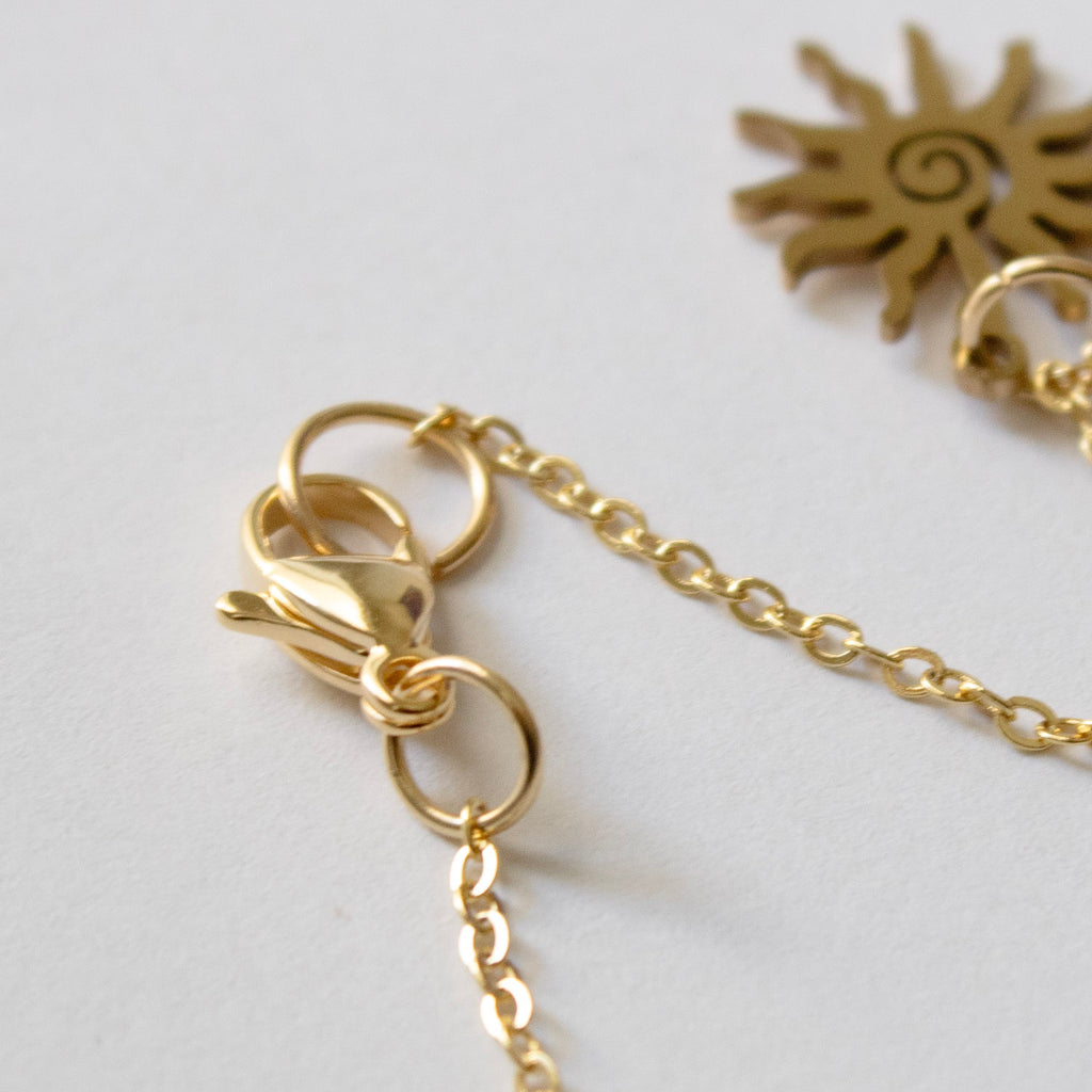 Celestial Sun Pendant Necklace