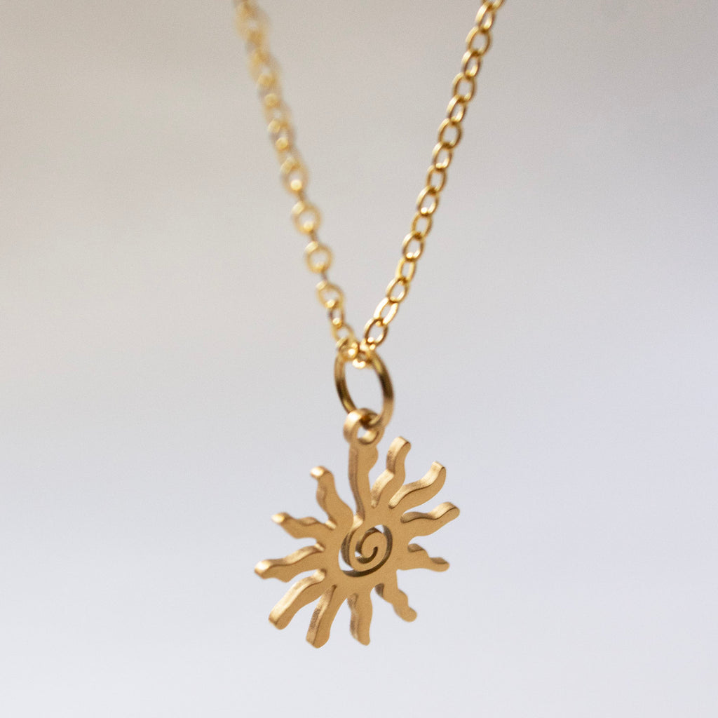 Celestial Sun Pendant Necklace