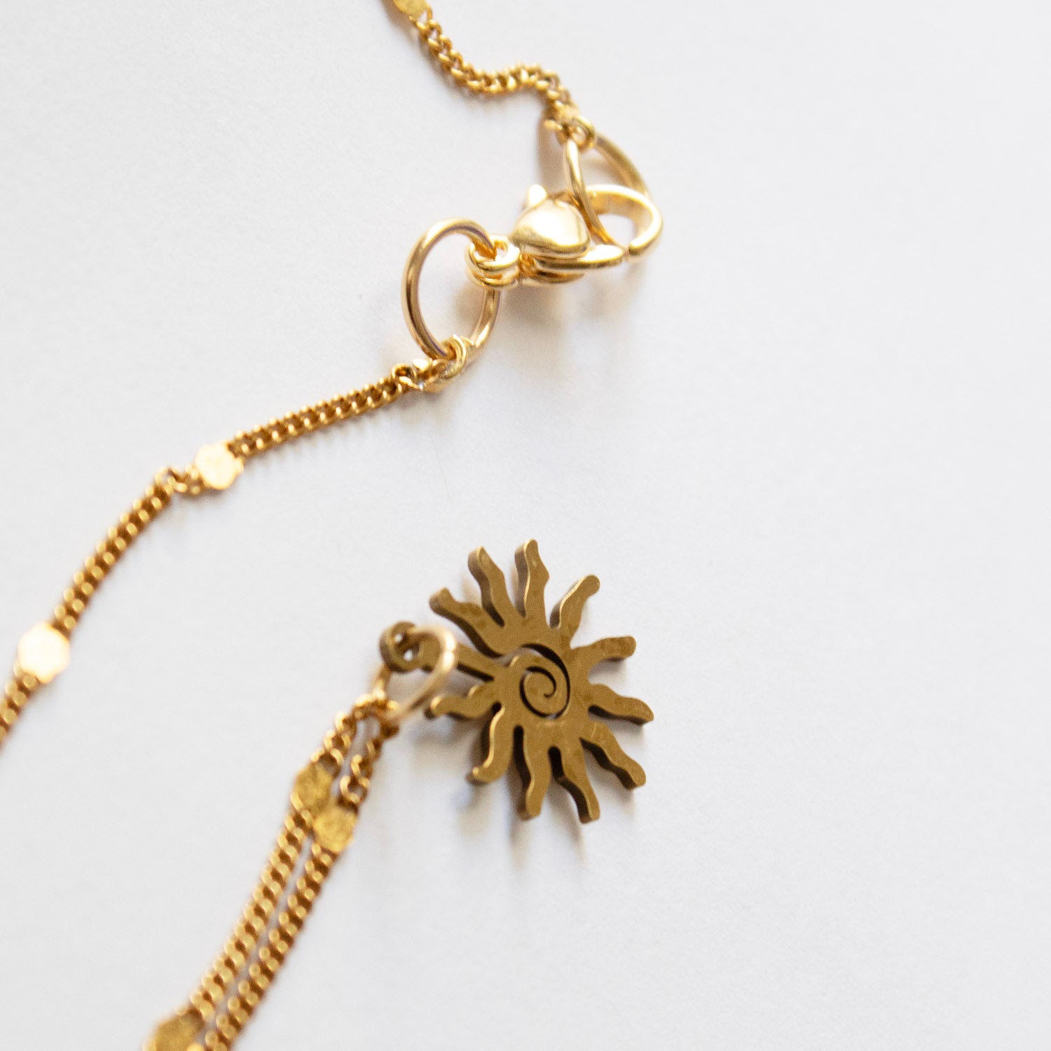 Satellite Celestial Sun Pendant Necklace