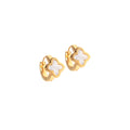 Seabreeze Gold MOP Huggie Earrings