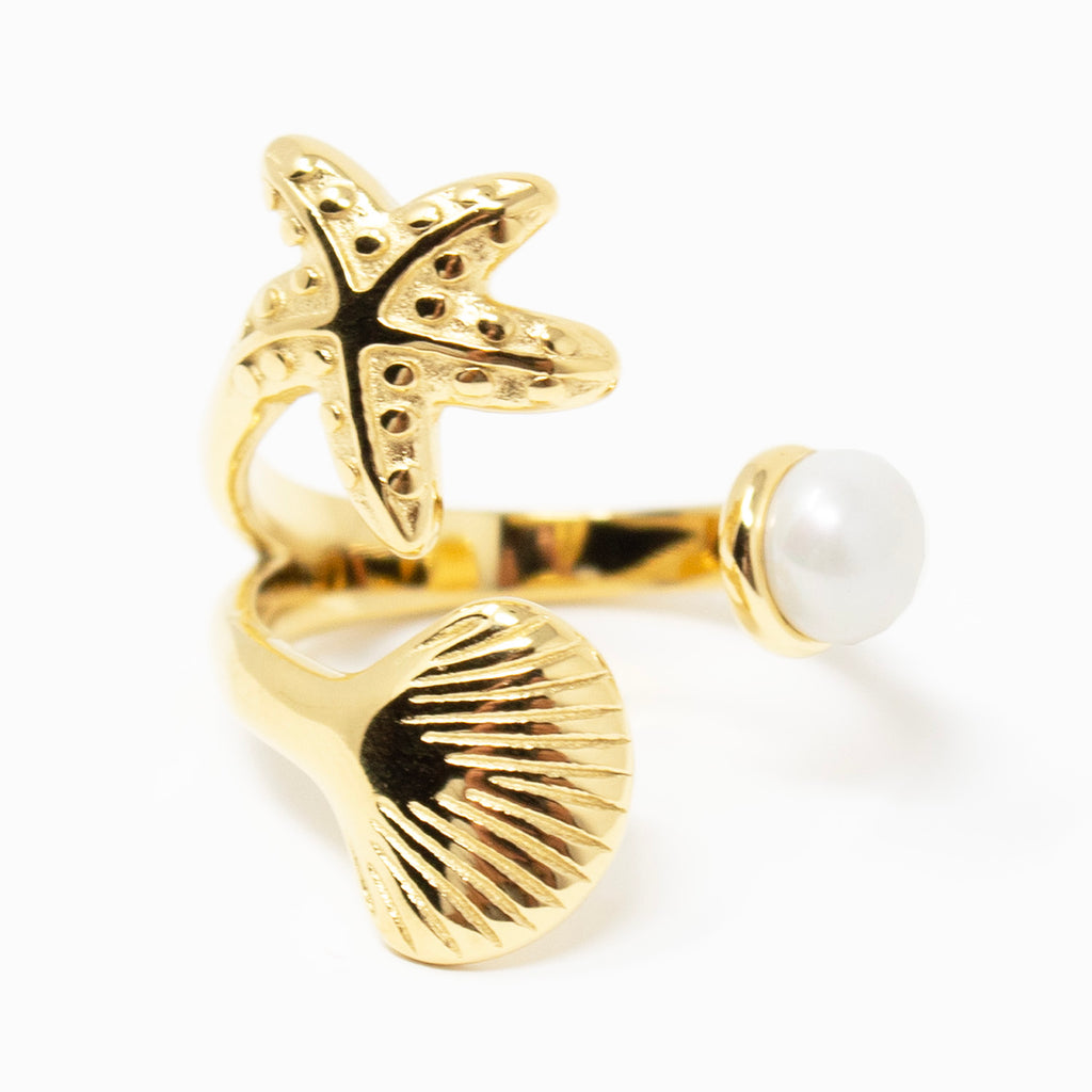 Ocean Gold-Tone Waterproof Ring