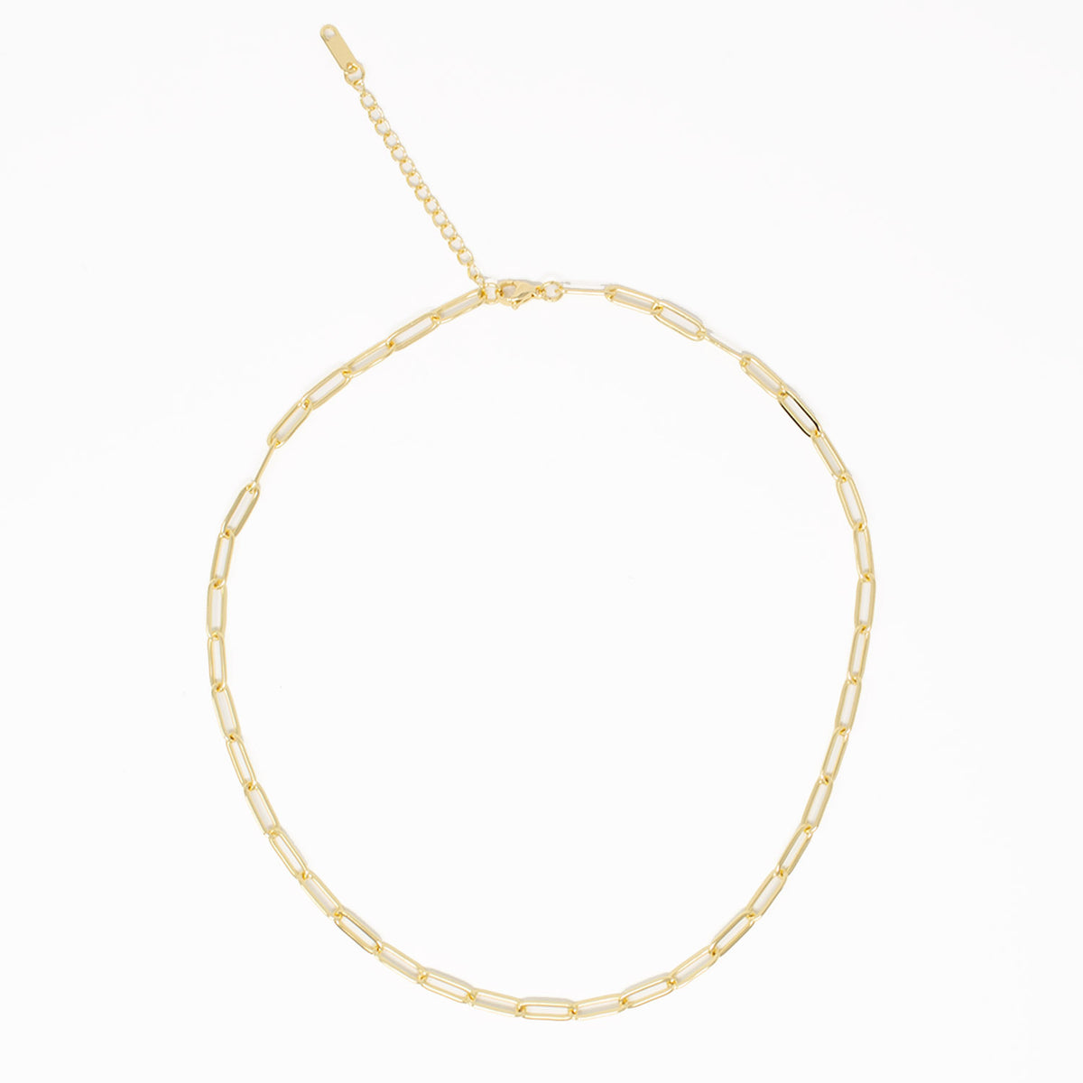 Paperclip PVD 14K Gold Chain Necklace