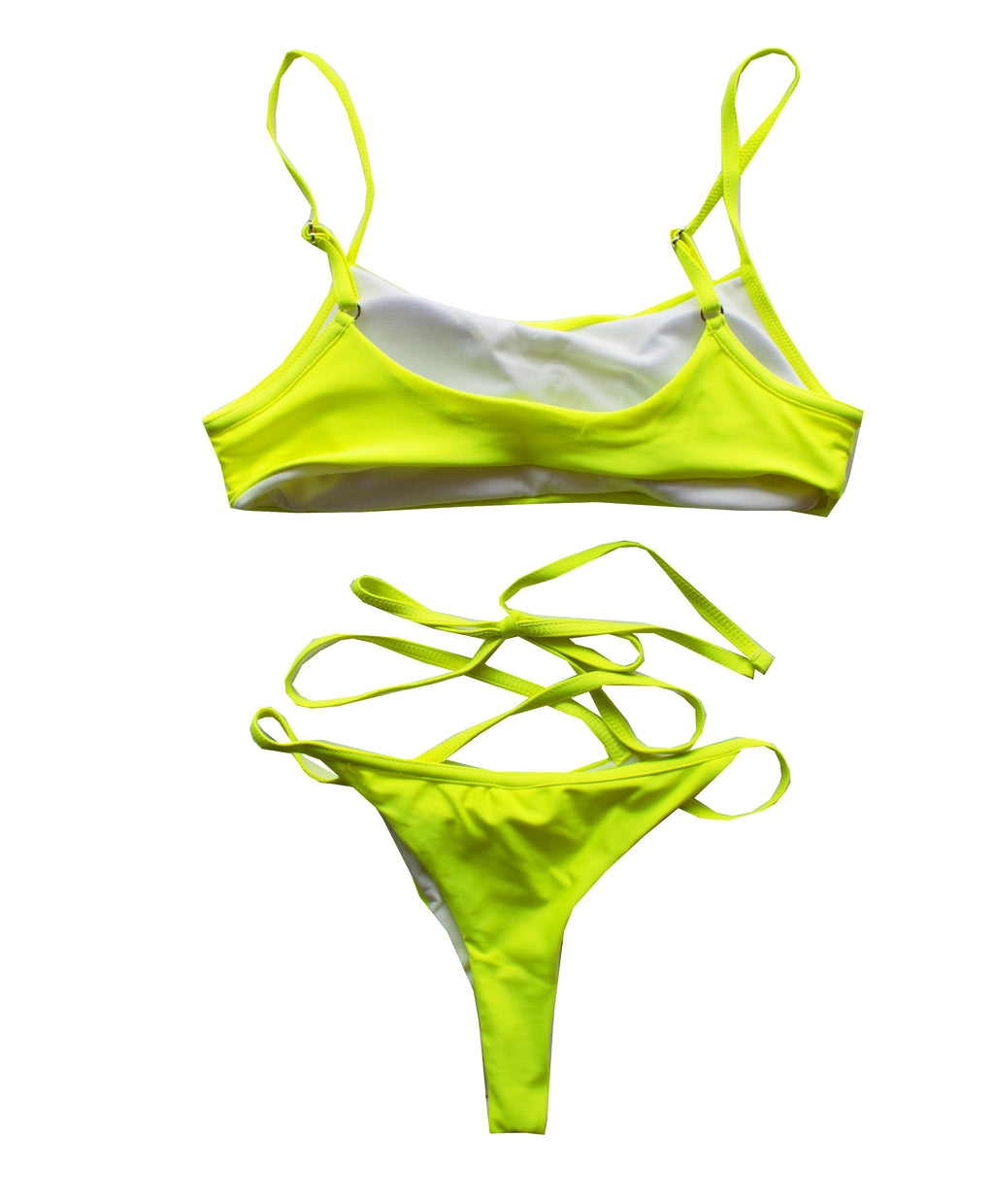 BeachProof™ Yellow Strappy Super Cheeky Bikini