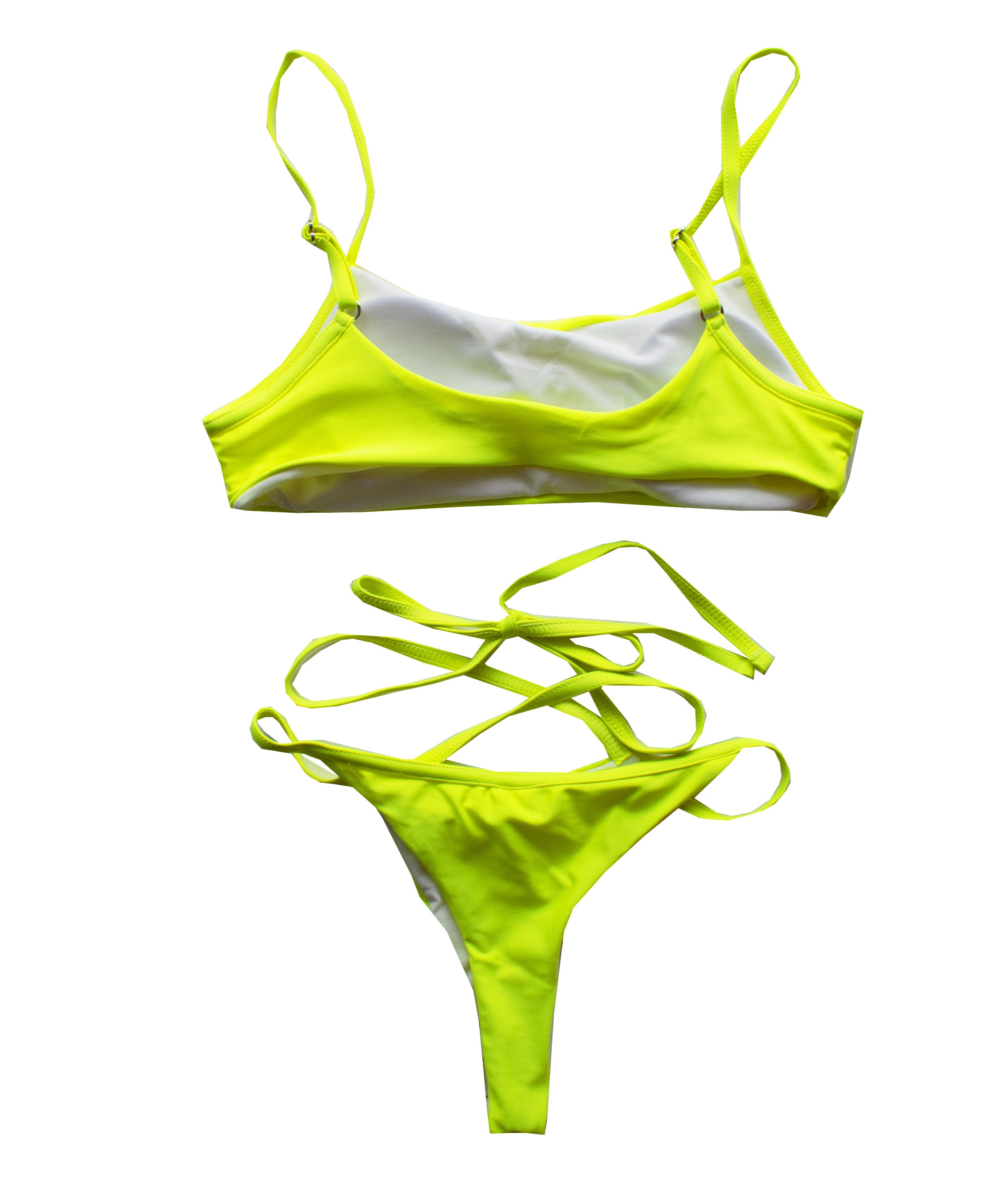 Runner Island® Yellow Strappy Super Cheeky Bikini