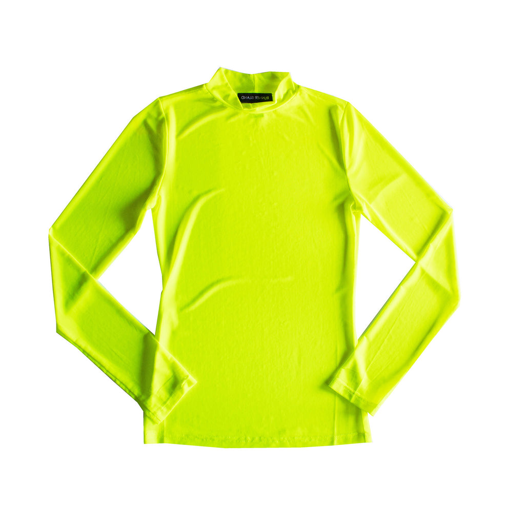 Neon Yellow Run to Swim Mesh Long Sleeve