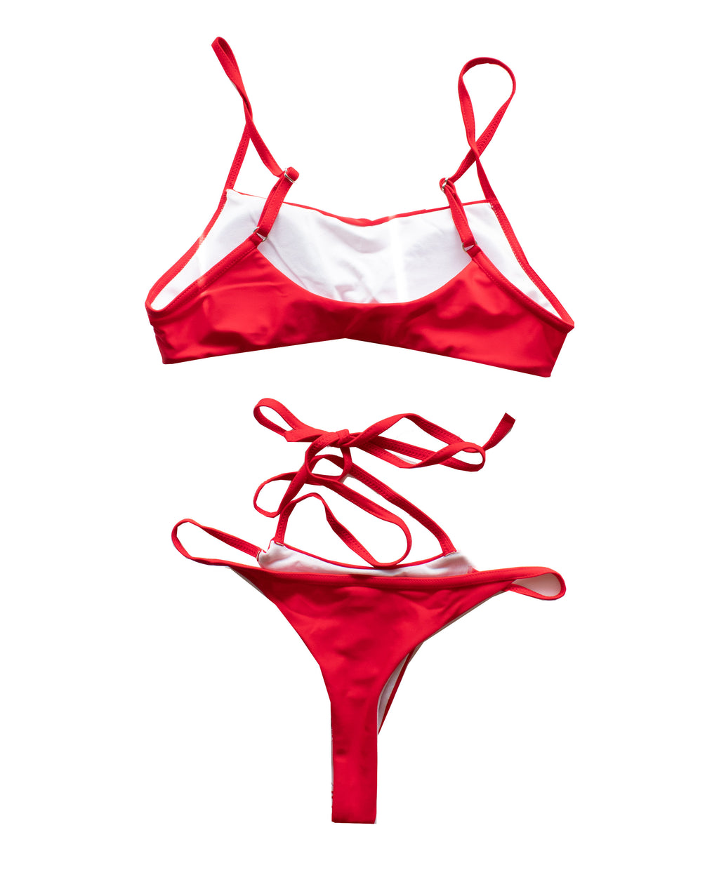 BeachProof™ Red Strappy Super Cheeky Bikini