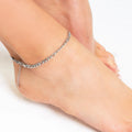Oceano Flow Silver Figaro Anklet