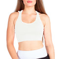 Women's Tennis White Hooded Sports Bra | Runner Gal™