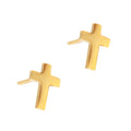 Tidewalker Gold Mini Cross Studs