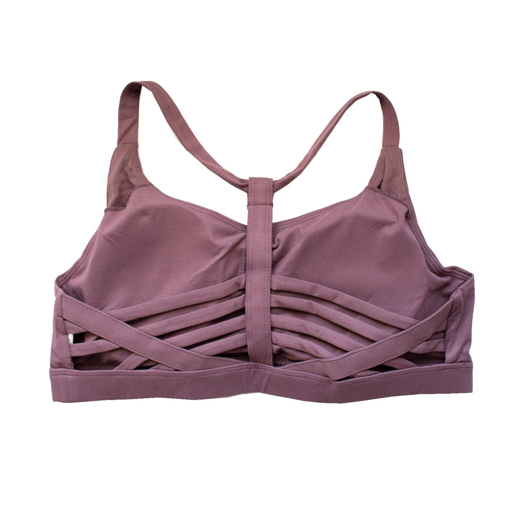 Plus Size Dusty Purple Sports Bra | Runner Gal™