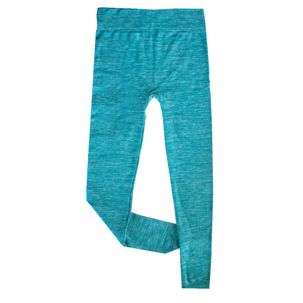 Teal Compression Fleece Lined Leggings | Runner Gal™